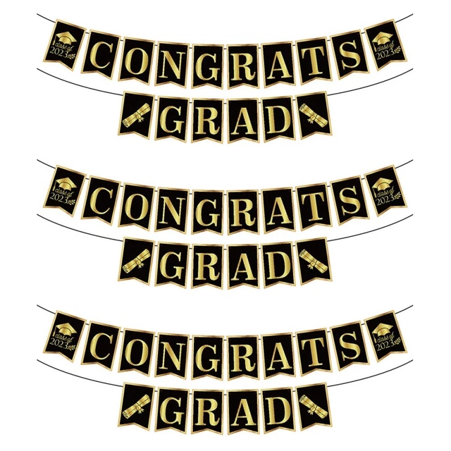 Striscione Nero Per Giardino Di Laurea 2024, Bandiera Per Giardino Per - Foto 9