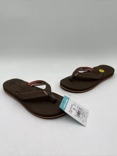 Reef womens Reef Cushion Breeze Flip Flop, Chocolate Size 9