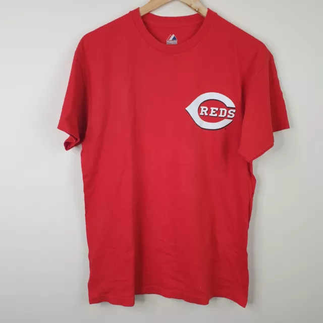MAJESTIC Chicago Cubs T-Shirt Mens Medium Red MLB Baseball America USA