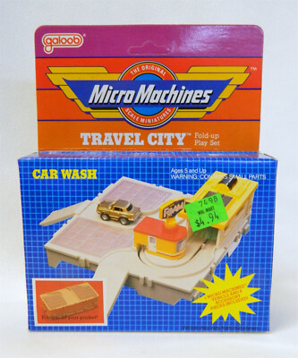 micro machines car wash playset