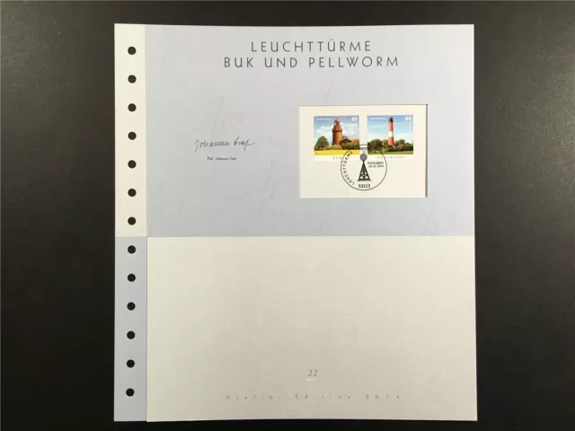 Brd Kunst-Edition 2014/22 Leuchttürme Leuchtturm Lighthouses