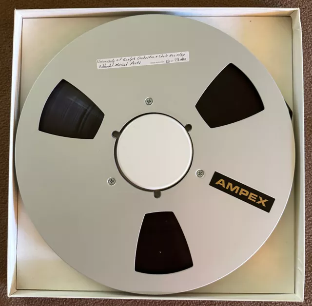 Ampex Grand Master 456 Audio 10.5” Reel and Tape University of Guelf Orchestra