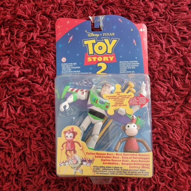DISNEY PIXAR TOY Story 2 Zipline Rescue Buzz Lightyear Action Figure