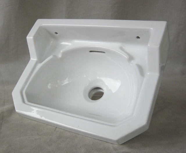 ancien lavabo salle de bain art déco porcelaine faience céramique