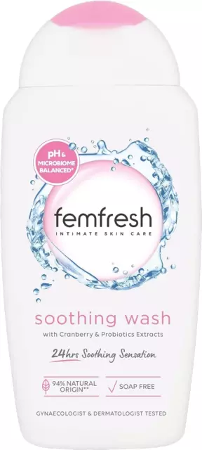 Femfresh Ultimate Care Soothing Wash Intimate Daily Vaginal Feminine Hygiene 2