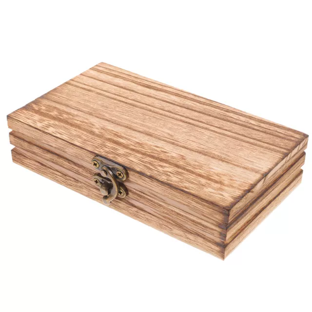 Wood Storage Box with Lid Wood Crafts Jewelry Trinket Organizer Box Wooden