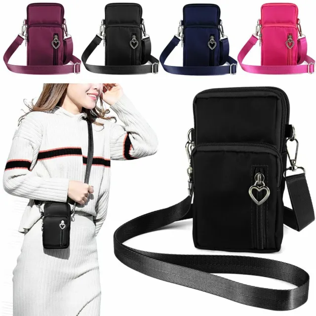 Women Small Cell Phone Purse Wallet Handbag Case Shoulder Bag Cross-body Pouch