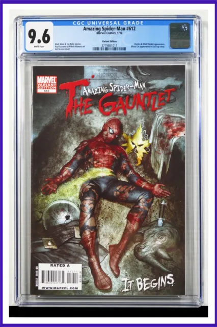 Amazing Spider-Man #612 CGC Graded 9.6 Marvel 2010 Variant Edition Comic Book
