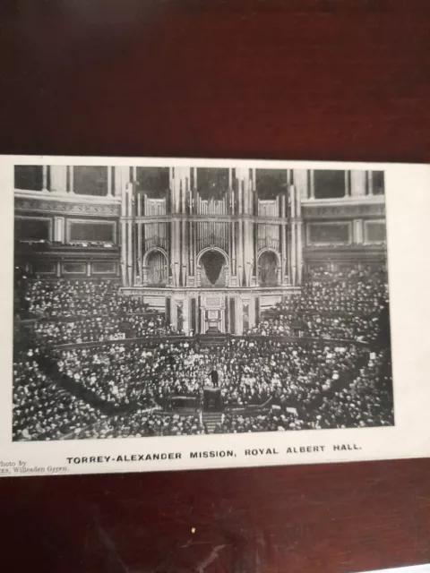 Old Postcard Torrey- Alexander Mission, Royal Albert Hall (H.W.Holmes)