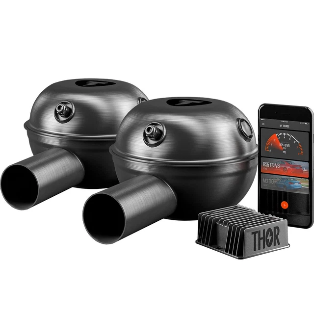 Electronic Exhaust System THOR, 2 Loudspeakers, Active Sound Sport Car with APP