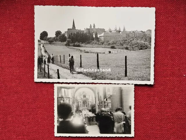 2 x Foto, Blick auf Steinfeld Juli 1950 (G-0711-17)