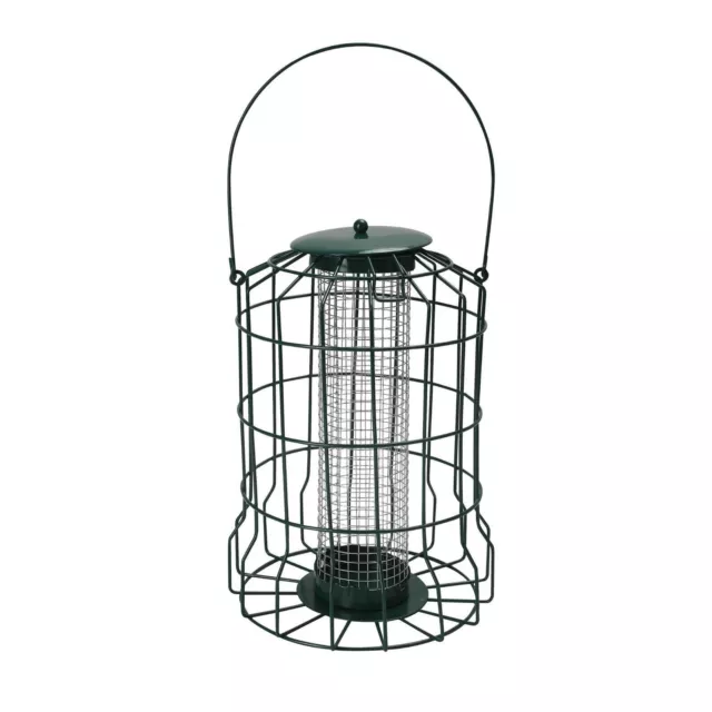 Hanging Bird Feeders Large Squirrel Proof  Station Metal Seed Nut Fat Ball Tray 2