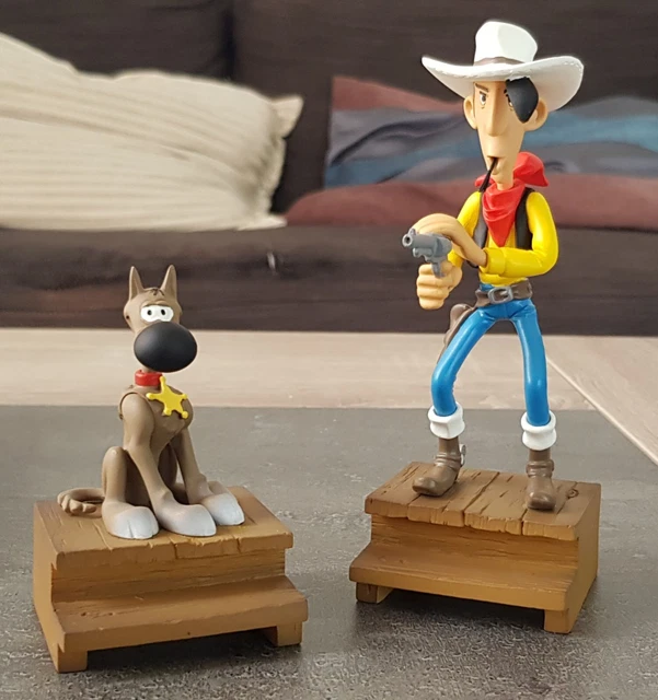 Mini Figurine Lucky Luke Avec Pistolet - Occasion En Très Bon état