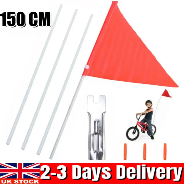 FLAGS KIDS BIKE Safety Bicycles Safety Flag Bike Flag Bike Riding Children  Kids £9.99 - PicClick UK