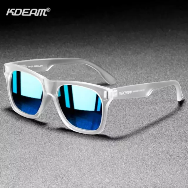 KDEAM Homme Polarisé Sports Carré Lunettes de soleil Conduire Lunette Nouveau