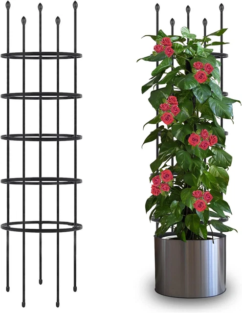 Supporti Per Piante Da Orto - 3 Gabbie Regolabili 130cm Per Pomodori E Rampicanti - Foto 13