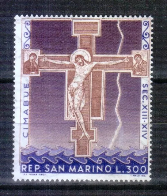 San Marino 1967 Cimabue Crucifijo De Arezzo