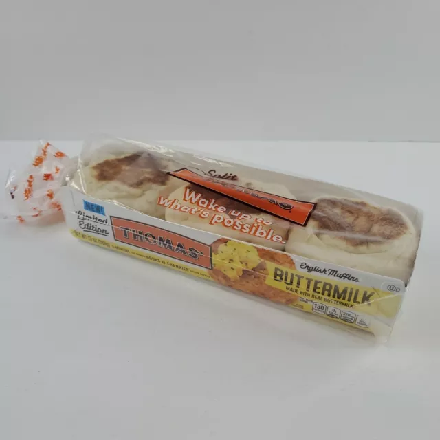 Buttermilk Limited Edition English Muffins 13 oz 6 Unopened Breakfast Food