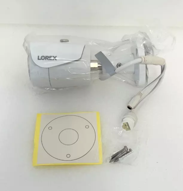 Lorex E581CB 5.0 Megapixels HD Bullet Camera Ip Network White, NEW