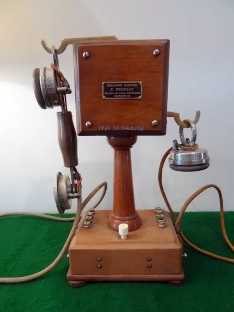 Ancien Telephone Antique Vintage Old Phone Deco Altes Antik Telefono Eurieult