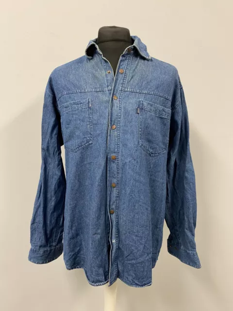 Le Grenouille Homme Chemise Jeans Gr. L Chemise Décontractée Classic Bleu 18924