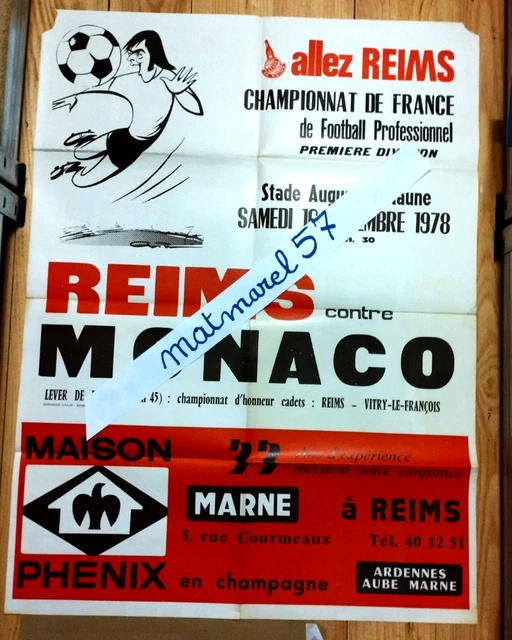 Affiche Match De Football FC Nantes - AS Monaco - 3 Octobre 2000 - Saison 2000-2001