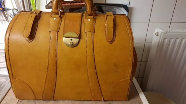 Leder- VINTAGE REISETASCHE