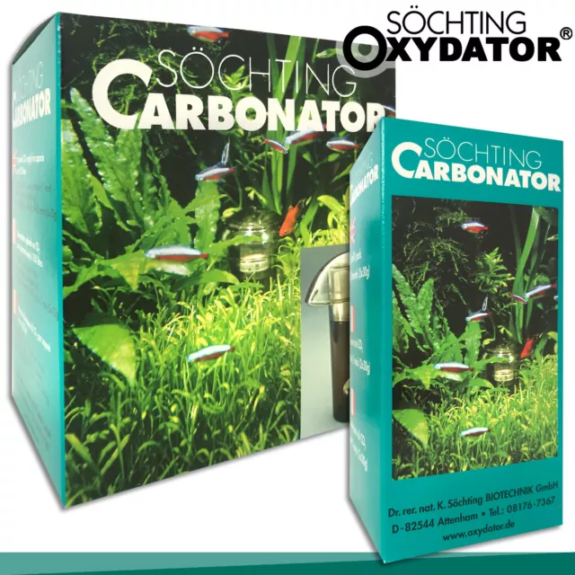 Söchting Carbonator + Carbonator Nachfuellpack para Acuarios Hasta Cada 250L CO2