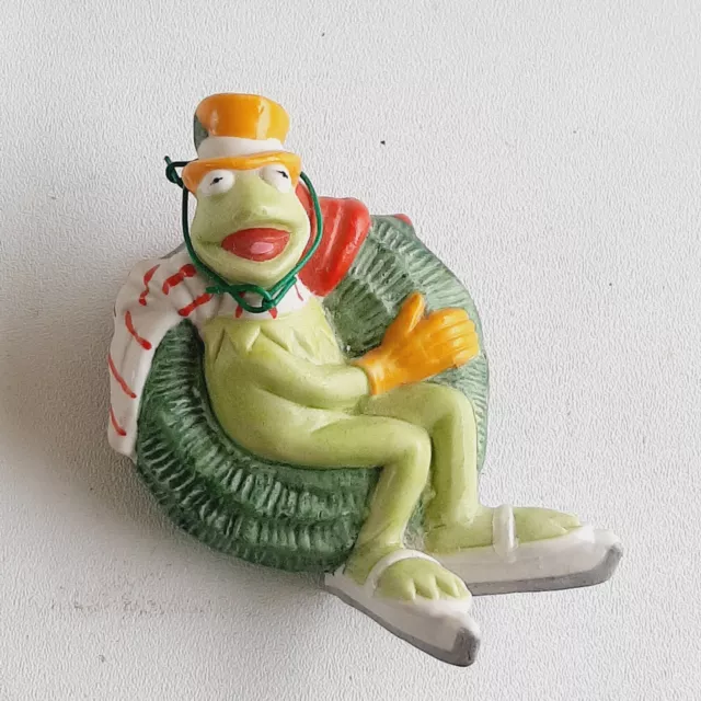 Kermit in Wreath Christmas Ornament Muppets Sigma Tastesetter Vintage