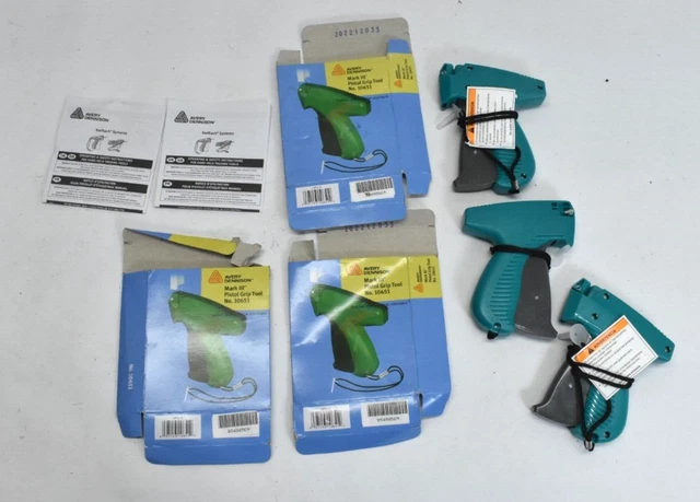 3 Avery Dennison Mark III 10651 Garment Clothing Price Tagging Gun NO NEEDLE