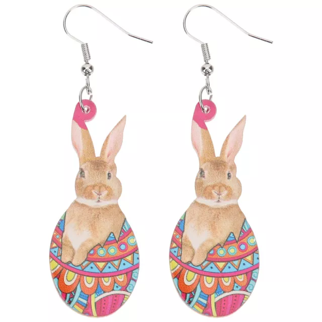 1 Femmes Boucles D'oreilles Lapin Boucles D'oreilles Pâques Bijoux Thème Pâques