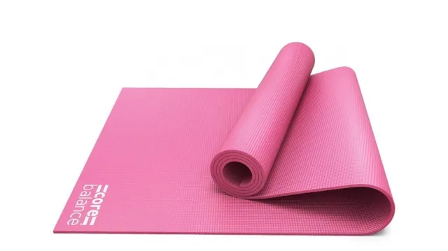 Yoga Exercise Mat Foam 6mm Non Slip Pilates Gym Fitness Roll Up Carry Strap Pink