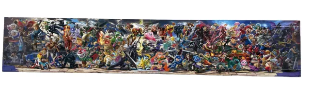 Super Smash Brothers NFS Official All Characters Pamphlet Poster Nintendo Japan