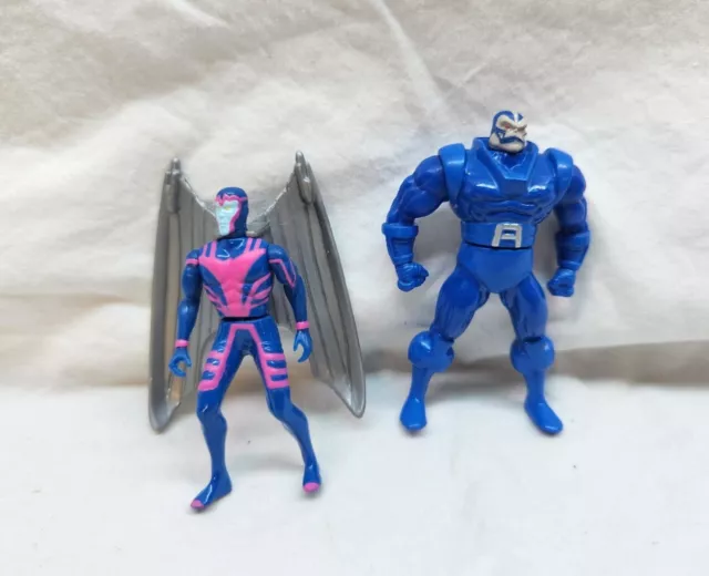 (2) Toy Biz 1994 Marvel X-Men Steel Mutants Apocalypse Vs. Archangel Die-Cast