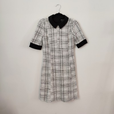 Women's Baby Doll Dress Size 8 Collar Buttons Chic School Girl