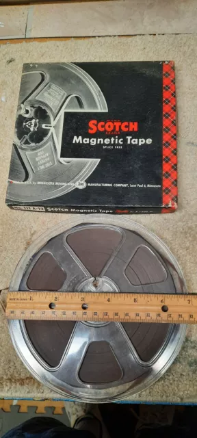 3M Scotch Magnetic recording tape high  ~1/4"  1200ft ~  7" reel  ~ # 111 A-12