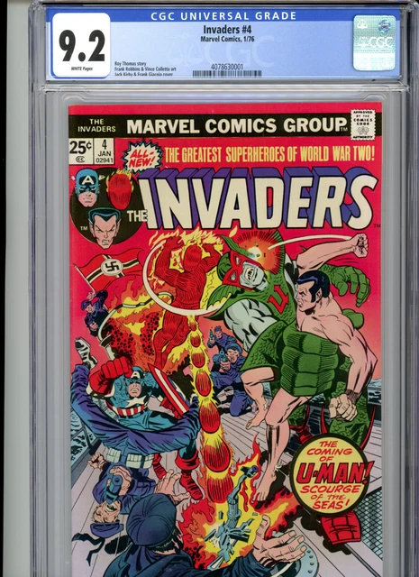 Invaders #4 (1976) Marvel CGC 9.2 White