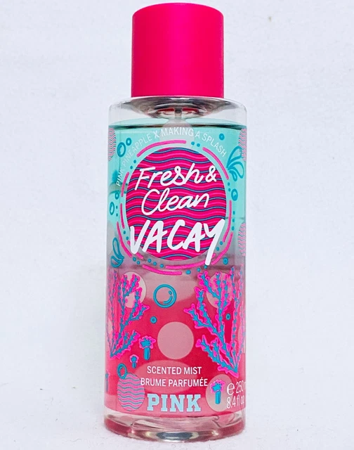 1 Victoria's Secret Pink FRESH CLEAN VACAY Mist Body Spray Perfume 8.4 oz