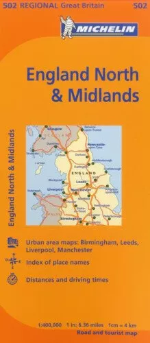 Michelin Map Great Britain: England North & Midlands (Michelin Maps)