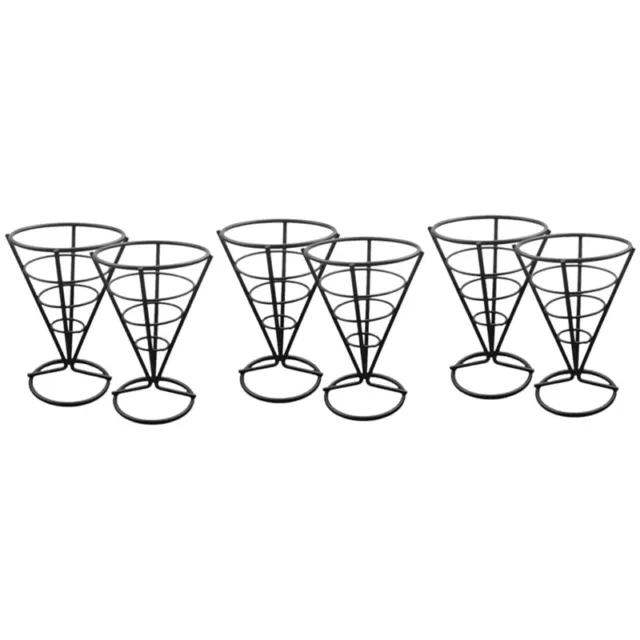6 Pcs Wire Metal Food Racks Serving Chips Stand Display Stands Chicken5389