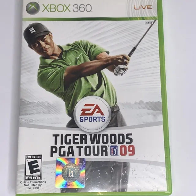 Tiger Woods PGA Tour 09 (Microsoft Xbox 360, 2008, EA Sports) Complete w/ Manual
