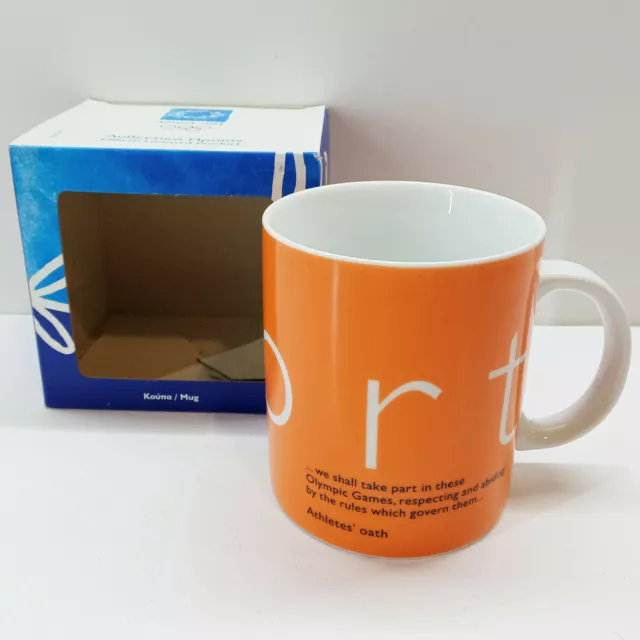Commemorative Athens 2004 Olympic Games Official Product Mug Cup Oath #14