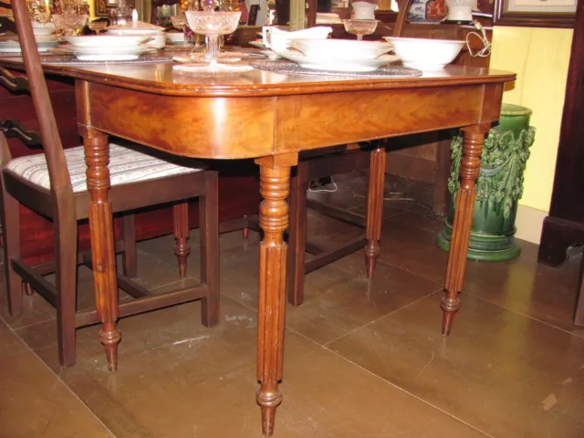 Antique American Federal Mahogany Dining Table New York Circa 1815 2