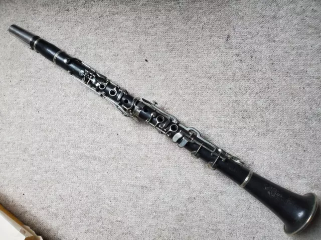 Very old wooden Bb Clarinet 4 rings ALBERT? System "Otto Moennig Leipzig"