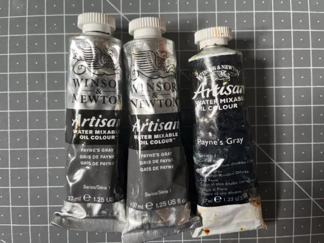 Winsor and Newton W&N Artisan Oil Paint Tubes 3 x 37ml Paynes Gray