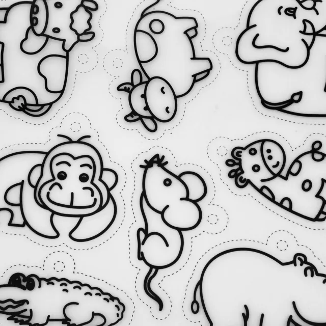 Heat Shrink Sheet Cute Animal Pattern Wide Application Shrinky Art Paper For DIY