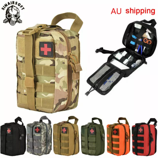 Tactical MOLLE Rip Away EMT IFAK Medical Pouch First Aid Kit Utility Bag AU Send