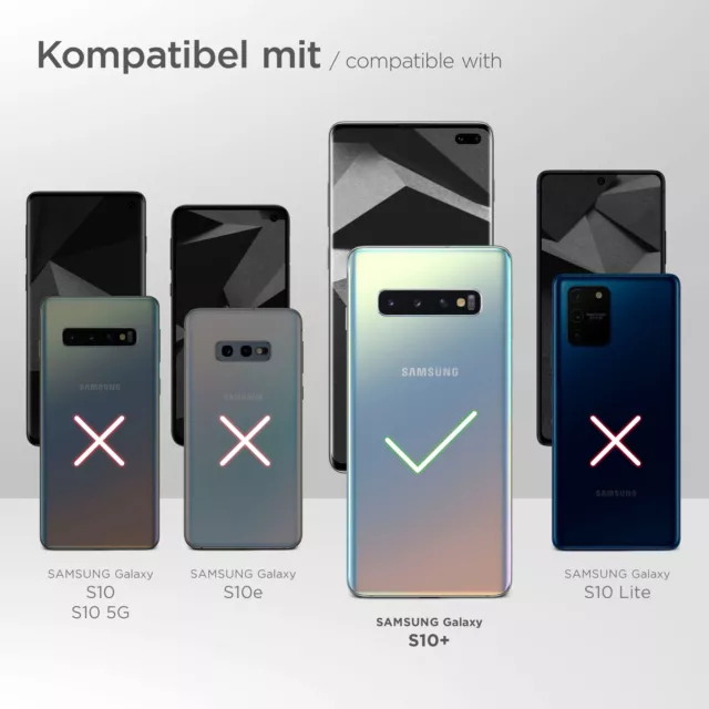 Hülle für Samsung Galaxy S10 Plus Silikon Case Cover Spiegelhülle  Dünn Metallic 2