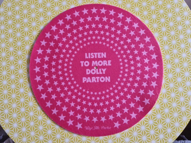 Feutrine Dolly Parton pour platine à vinyles