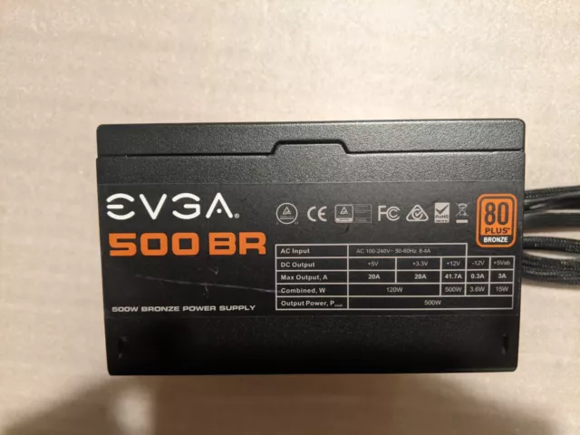 EVGA 100-BA-0500-K1 500W 80 Plus Power Supply - Black